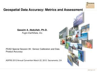 Geospatial Data Accuracy: Metrics and Assessment