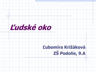 Ľudské oko