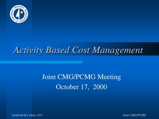 Activity Based Cost Management