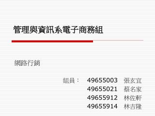 管理與資訊系電子商務組
