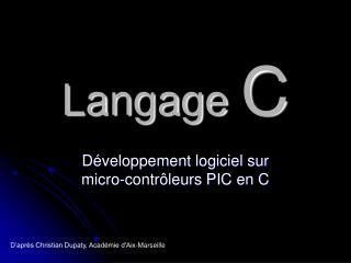 Langage C