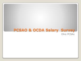 PCSAO &amp; OCDA Salary Survey