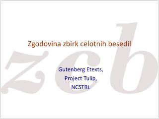 Zgodovina zbirk celotnih besedil