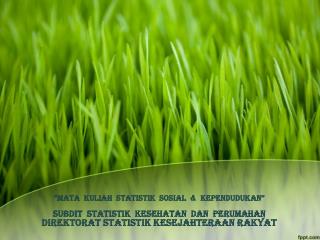 UNDANG-UNDANG NO.16 TAHUN 1997 TENTANG STATISTIK