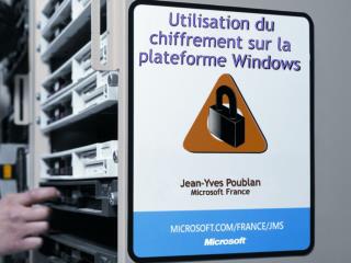 Utilisation du chiffrement sur la plateforme Windows