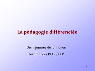 La pédagogie différenciée