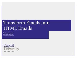 Transform Emails into HTML Emails