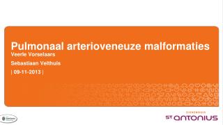 Pulmonaal arterioveneuze malformaties