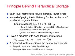 Principle Behind Hierarchical Storage