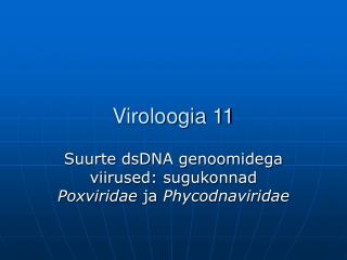 Viroloogia 11