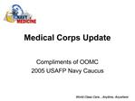 Medical Corps Update