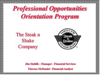 Professional Opportunities Orientation Program