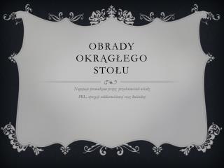 Obrady Okrągłego Stołu