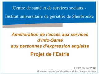 Amélioration de l’accès aux services d’Info-Santé aux personnes d’expression anglaise