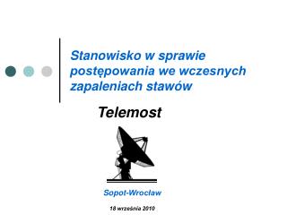 Stanowisko w sprawie postępowania we wczesnych zapaleniach stawów