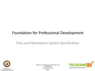 Foundation for Professional Development