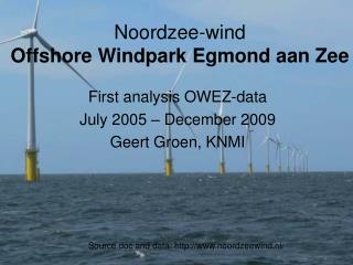 Noordzee-wind Offshore Windpark Egmond aan Zee