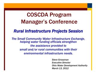 Rural Infrastructure Projects Session