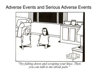 Adverse Events and Serious Adverse Events