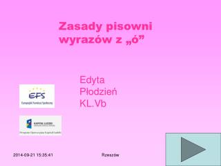 Zasady pisowni wyrazów z „ó”