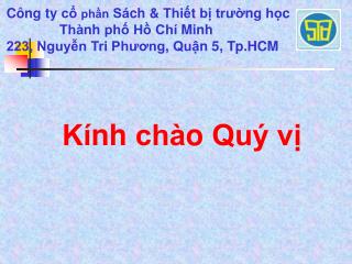 Kính chào Quý vị