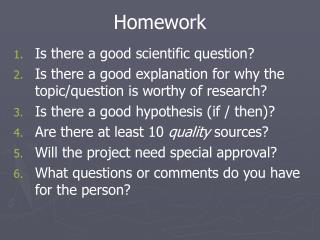 Homework