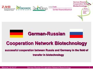 German-Russian Cooperation Network Biotechnology