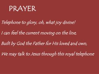 PRAYER