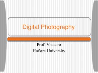 Digital Photography