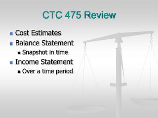 CTC 475 Review