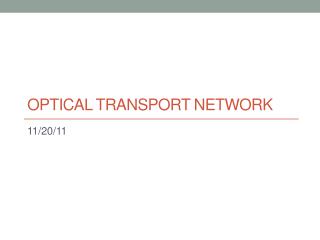 optical Transport Network