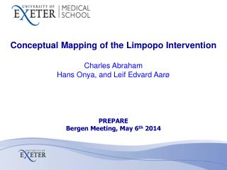 Conceptual Mapping of the Limpopo Intervention Charles Abraham Hans Onya, and Leif Edvard Aarø