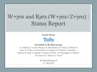 W+jets and Rjets (W+jets/Z+jets) : Status Report