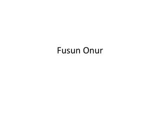 Fusun Onur