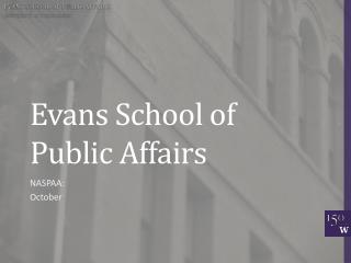 Evans School of Public Affairs