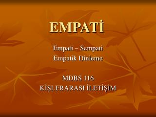EMPAT İ
