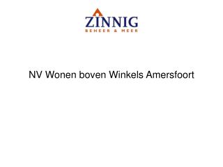 NV Wonen boven Winkels Amersfoort