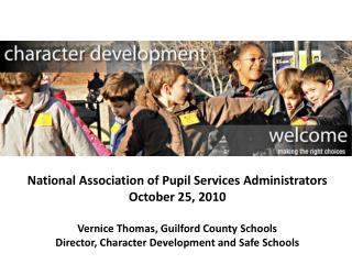 National Association of Pupil Services Administrators October 25, 2010