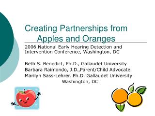 Creating Partnerships from Apples and Oranges