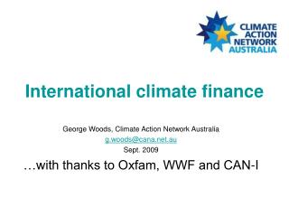 International climate finance