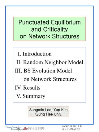 Punctuated Equilibrium and Criticality on Network Structures