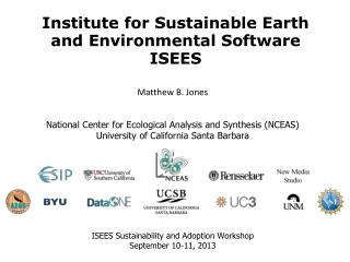 Institute for Sustainable Earth and Environmental Software ISEES