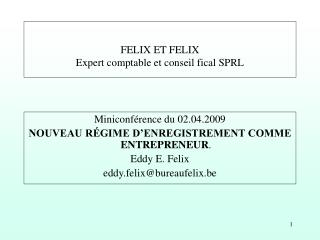 FELIX ET FELIX Expert comptable et conseil fical SPRL