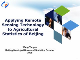 Applying Remote Sensing Technology to Agricultural Statistics of Beijing