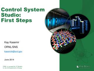Control System Studio: First Steps
