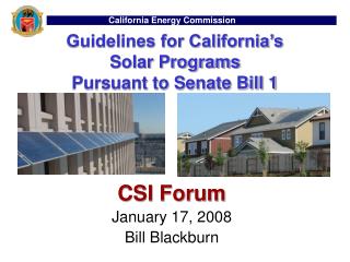 Guidelines for California’s Solar Programs Pursuant to Senate Bill 1