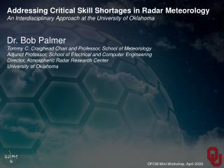 Addressing Critical Skill Shortages in Radar Meteorology