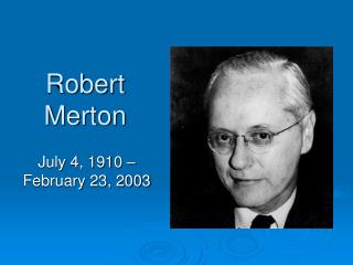 Robert Merton