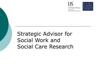 Strategic Advisor for Social Work and Social Care Research