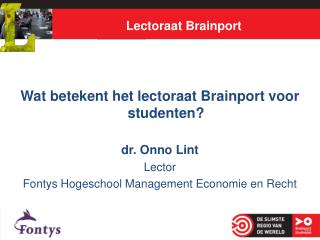 Lectoraat Brainport